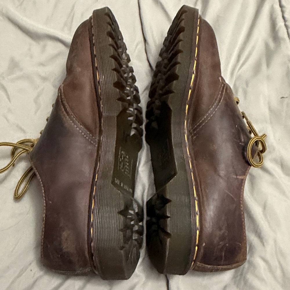 Vintage Made In England Brown Dr. Marten Oxfords - Picture 4 of 9